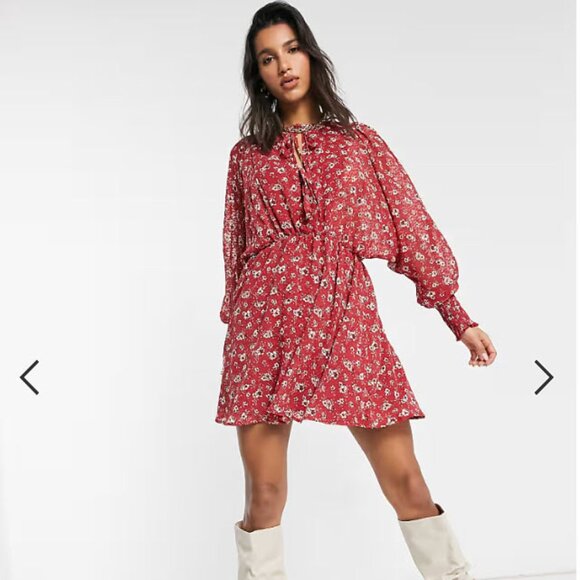 NWT mini dress in red US 14 - Picture 1 of 2